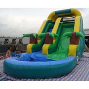cheap inflatable water slides palm tree jungle